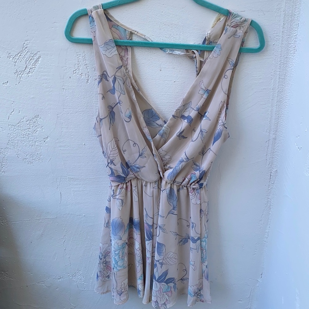 Blush Pink Floral Romper